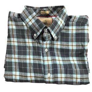 Onward Reserve Mens Field Flannel Shirt Plaid Classic Fit Large Retail $138